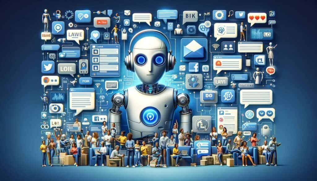 Online course chat bot social media