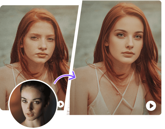 AI swap of face