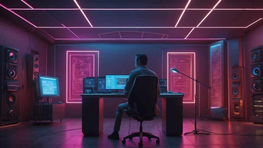 AI voice cloning room