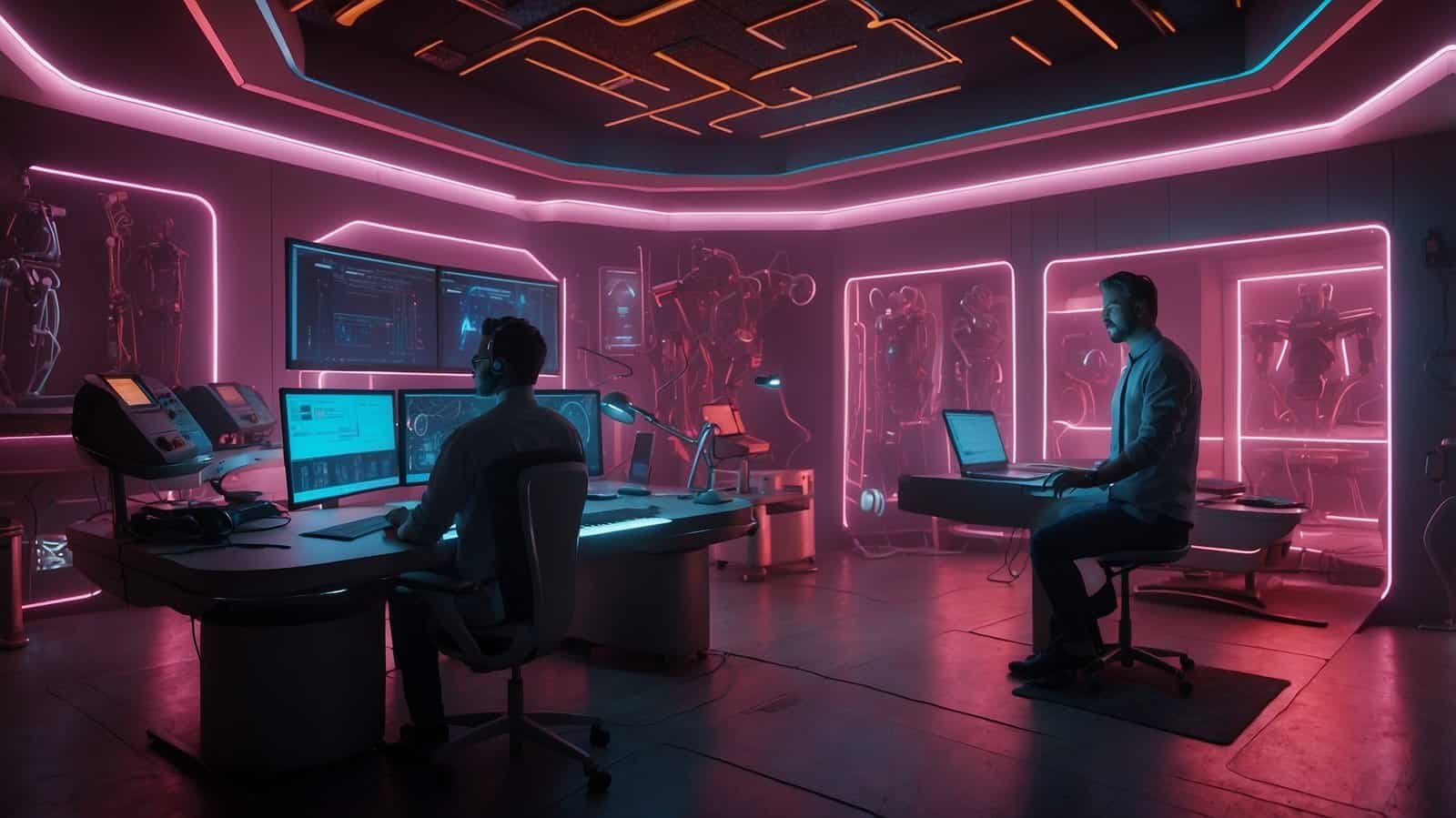 AI voice cloning room