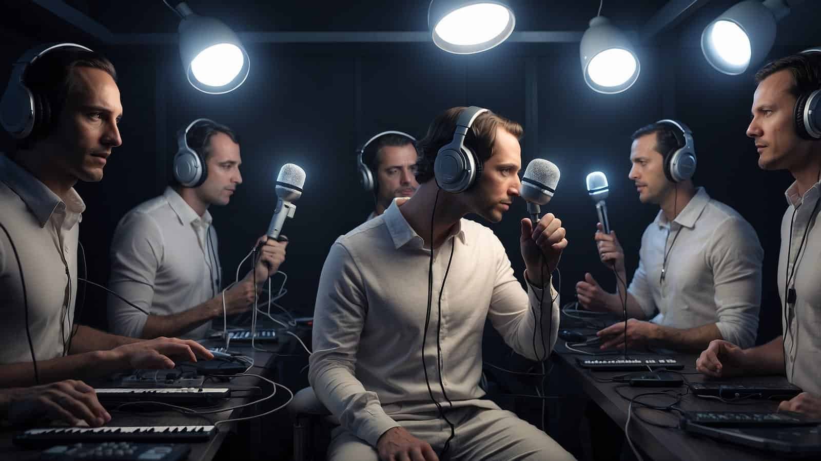 Man with clones