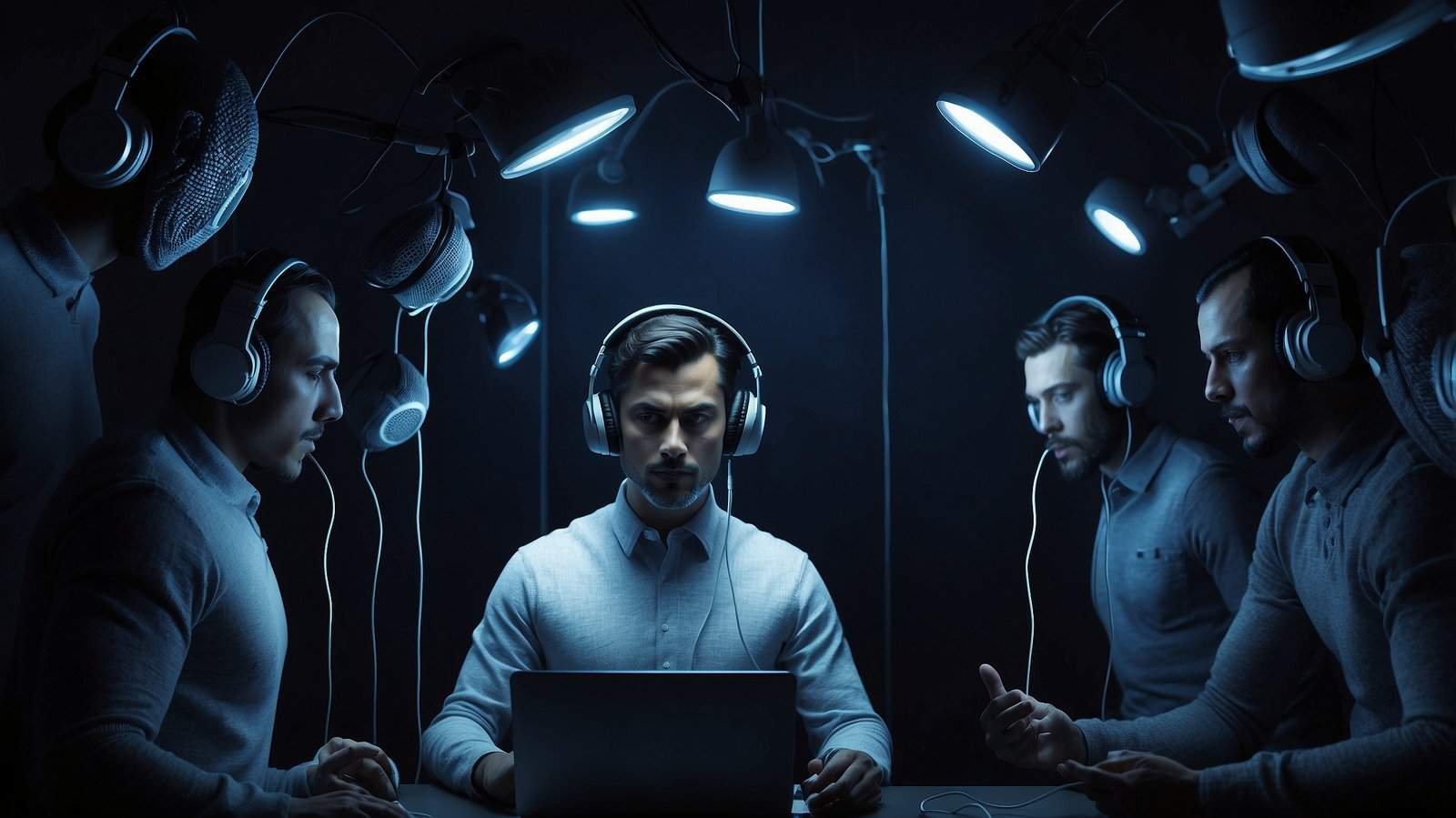 Man with clones