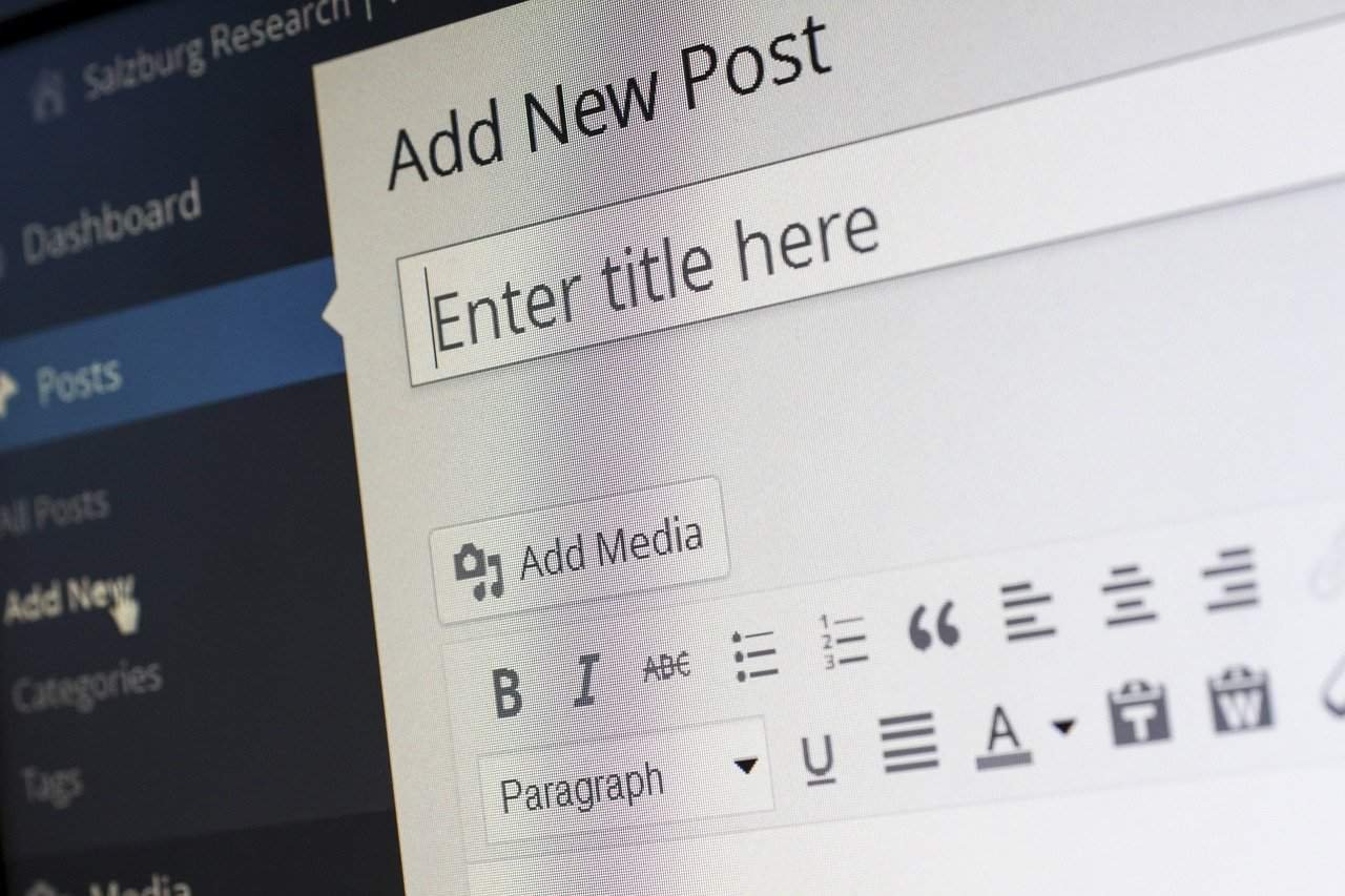 blog writing in wordpress